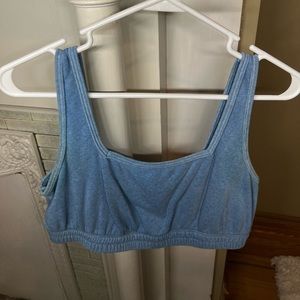 Blue Cosie bubble crop